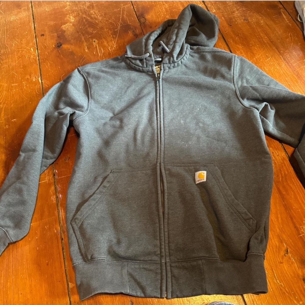 Carhartt Charcoal Zip-Up Hoodie